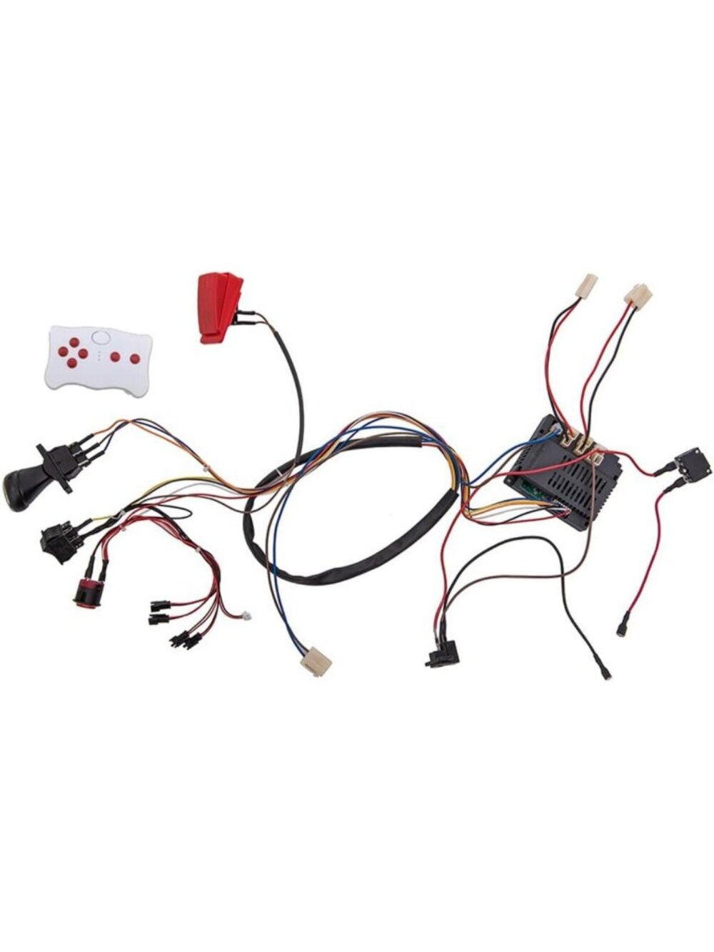 12V Kids Electric Car DIY Kit - Bluetooth Remote Control, Wires & Switch